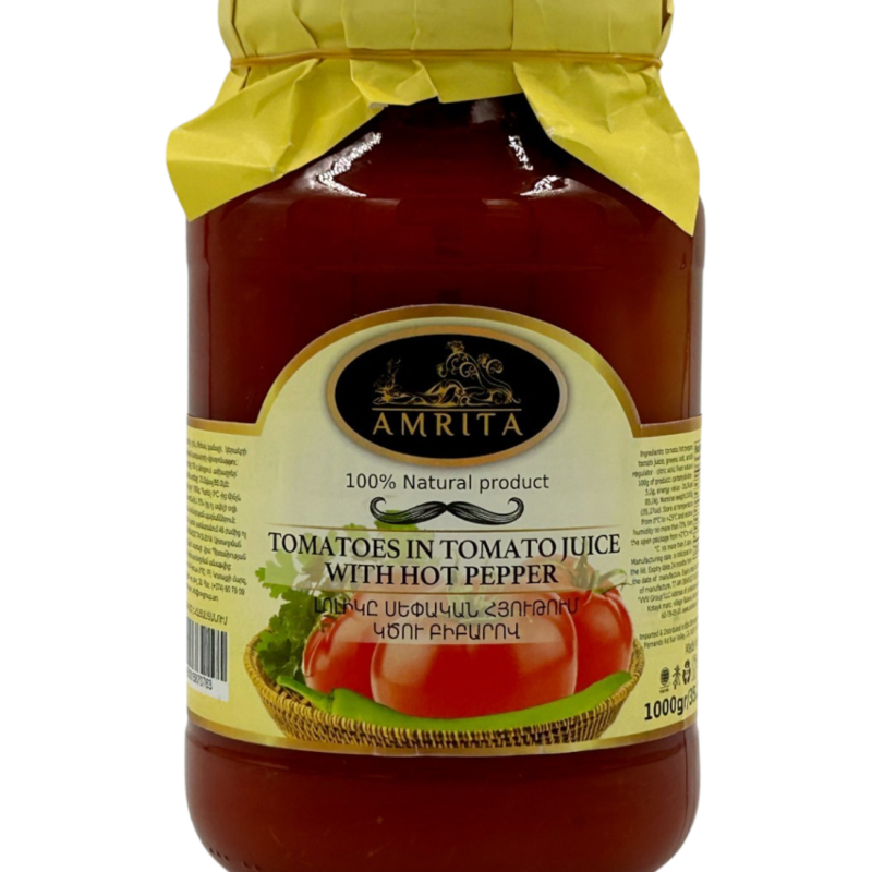 Tomatoes in Tomato Juice With Hot Pepper